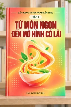 Bìa TẬP 1 TỪ MÓN NGON ĐẾN MÔ HÌNH CÓ LÃI