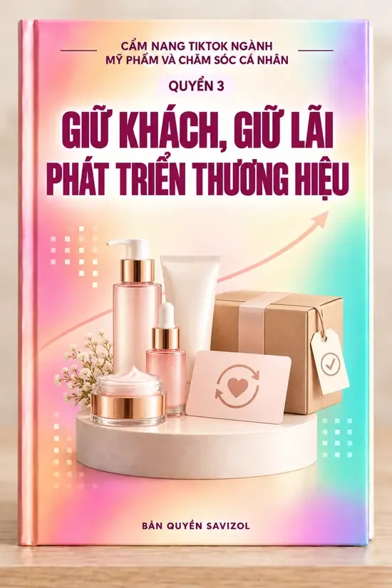 Bìa TẬP 3 GIỮ KHÁCH, LÃI & PHÁT TRIỂN THƯƠNG HIỆU